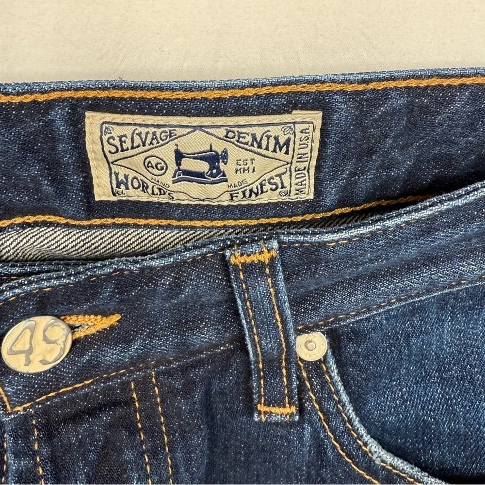 AG Alexxis Slim Jeans Yokohama Japan Red Line Selvedge Size 28